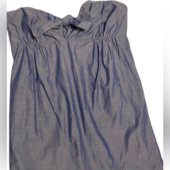 J.Crew chambray mini dress ties in front Size L * - Picture 4 of 8